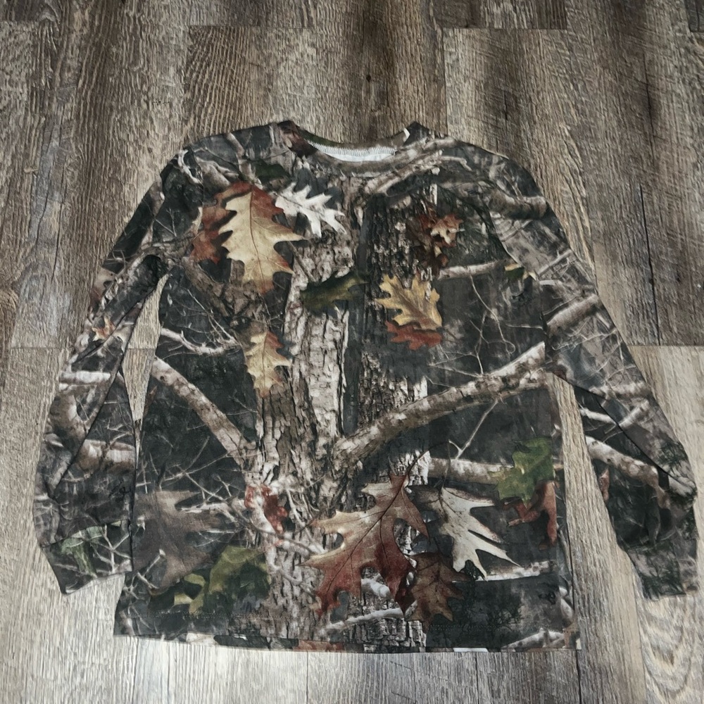 RedHead Brown and Green Long Sleeve Camouflage Tee - Picture 2 of 4